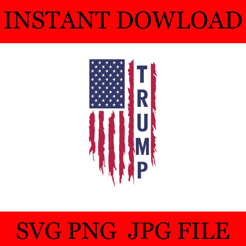 Trump Flag SVG, Trump 2024 Flag SVG