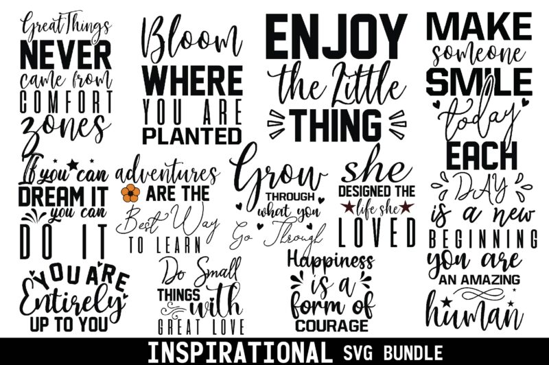 Inspirational svg bundle