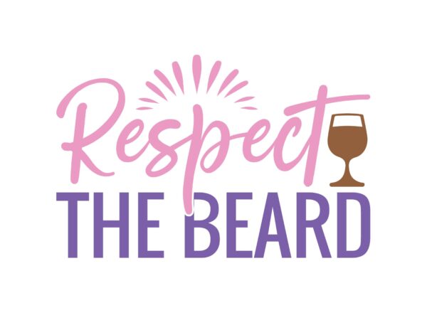 Respect the beard t shirt design online