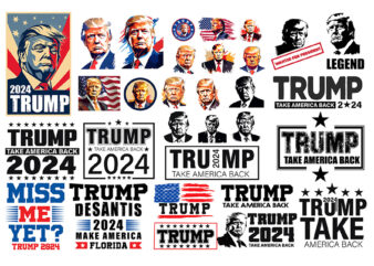 Bundle Trump 2024 Svg, Trump Take America Back 2024 SVG