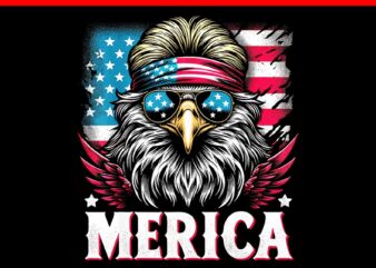 Merica Eagle PNG, Merica Eagle 4TH Of July PNG, Eagle USA Flag PNG, Eagle July 4th USA Merica PNG t shirt designs for sale