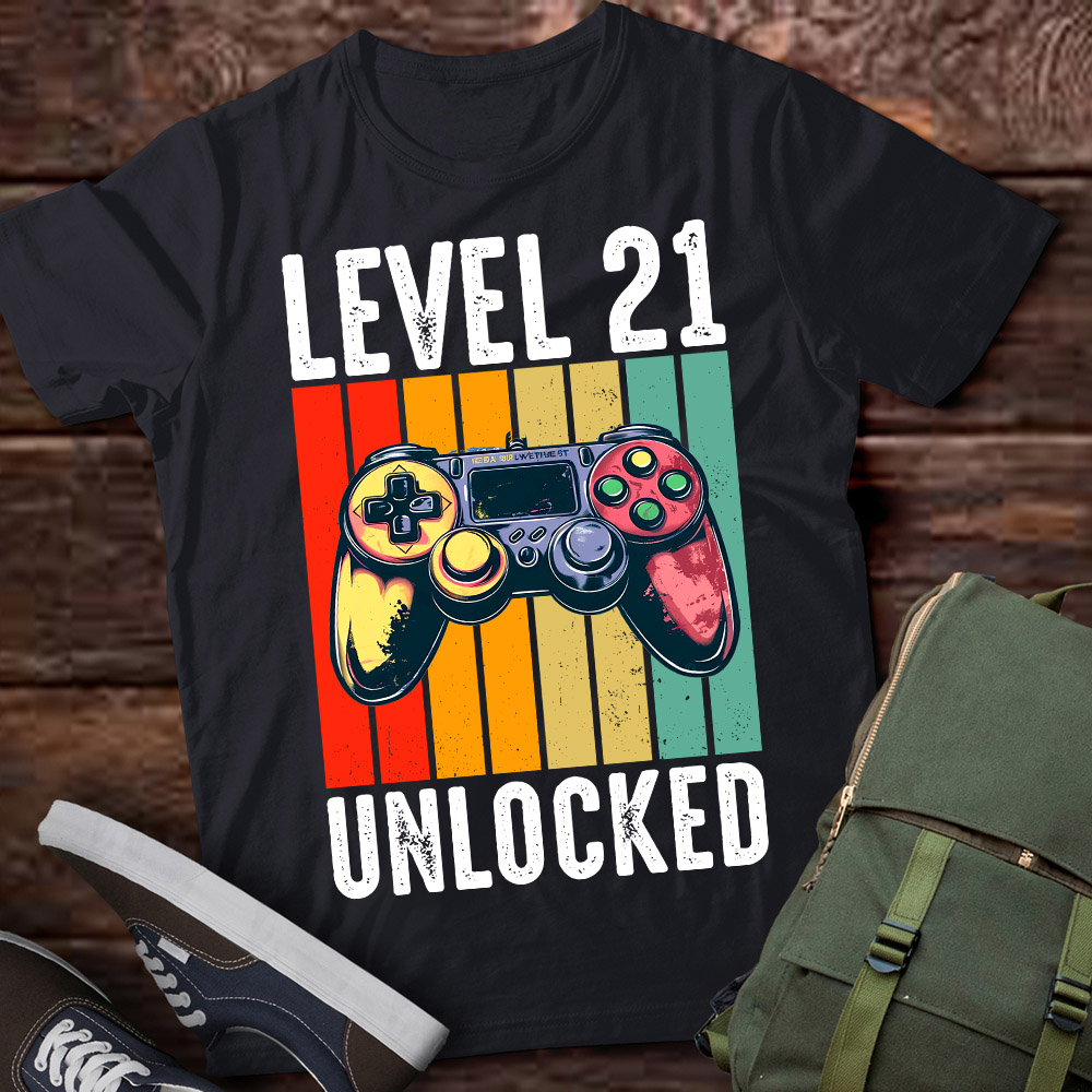 Vintage 21st Birthday 21 Years Anniversary Level Unlocked lts-d - Buy t ...