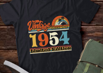 Vintage December 1954, 50th birthday, Est 1954, Birthday gift, Born In December, 1954 t shirt vector art