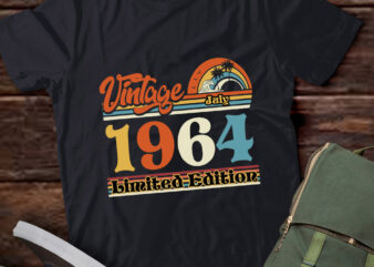 Vintage July 1964, 50th birthday, Est 1964, Birthday gift, Born In July, 1964 t shirt vector art