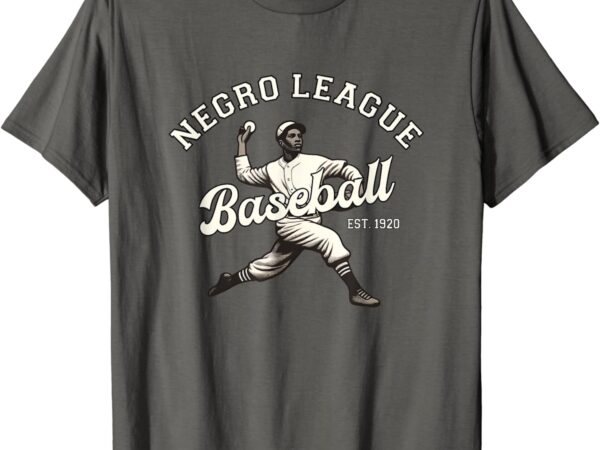 Vintage negro league baseball black history month t-shirt