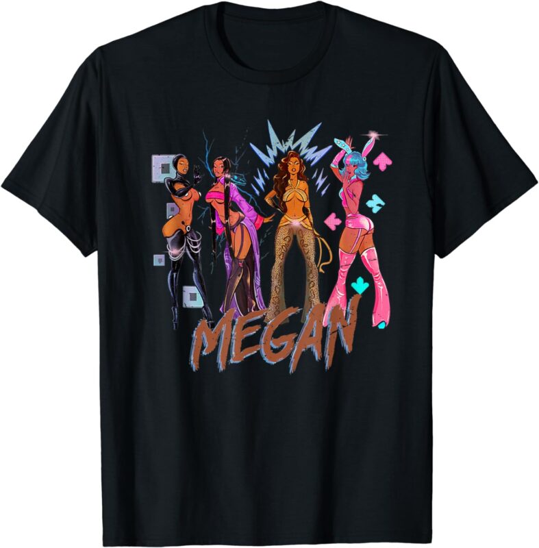 Vintage Retro Megan Moon Megan First Name Personalized Meme T-Shirt