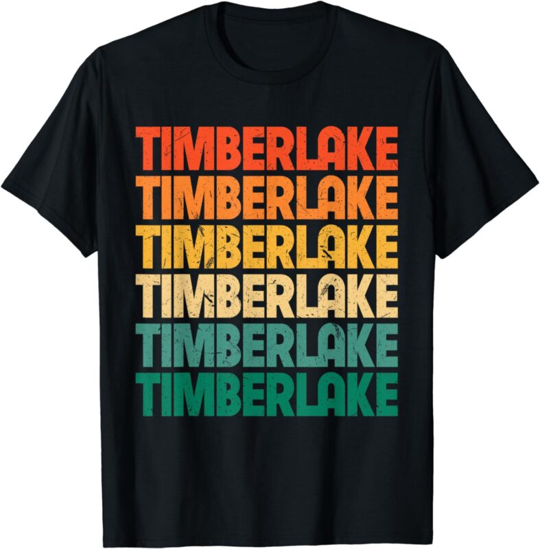 Vintage Timberlake First Name I Love Timberlake Retro Funny T-Shirt