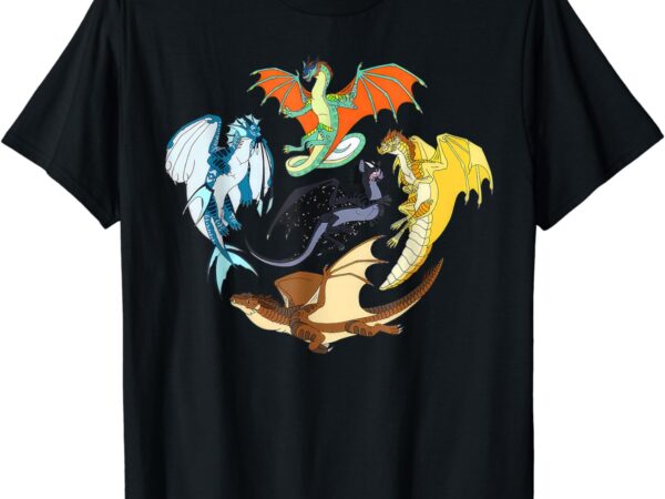 Wing of fires legends fathom darkstalker clearsight t-shirt