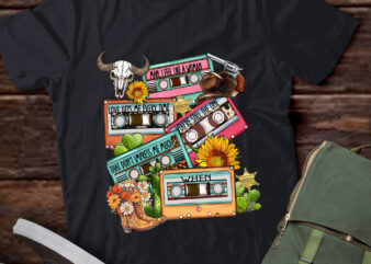 Western 90s Cassette Retro Party Country Music Music Lover lts-d t shirt design for sale