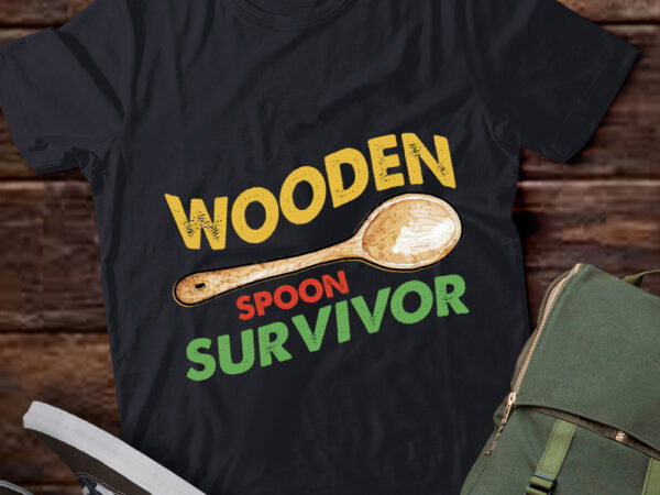 Wooden spoon survivor humor sarcasm funny wooden spoon gift lts-d t shirt design for sale