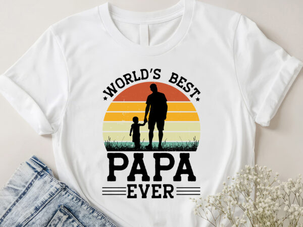 World’s best papa ever t-shirt design