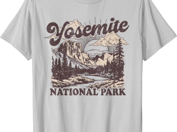 Yosemite national park california half dome vintage t-shirt