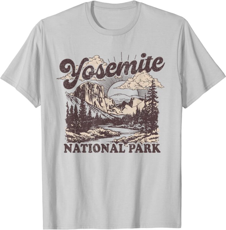 Yosemite National Park California Half Dome Vintage T-Shirt