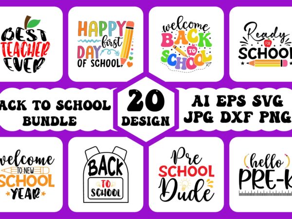 Back to school bundle, back to school t shirt bundle, back to school design bundle, 100 days of school shirt bundle