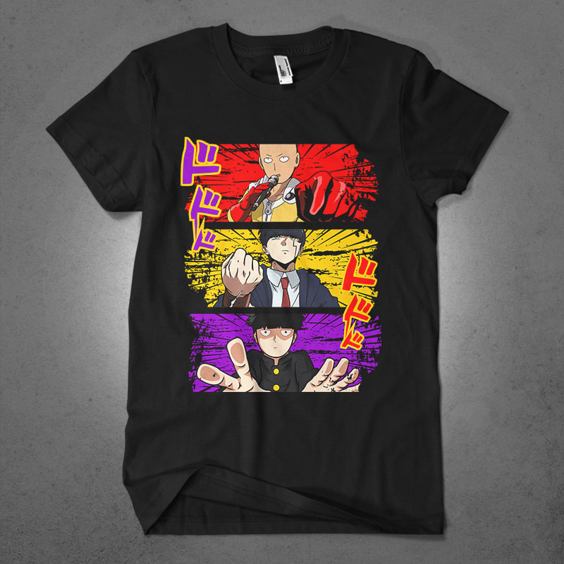 Populer anime lover part 29 tshirt design bundle illustration