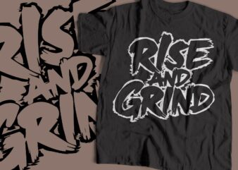 rise and grind gym motivational design