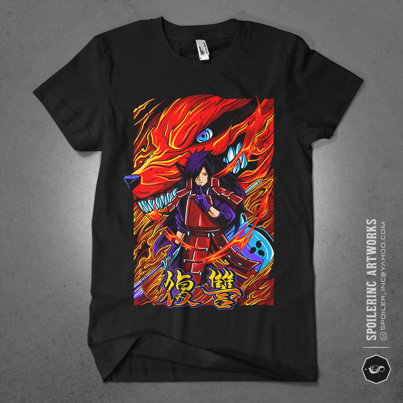 20 naruto artworks for tshirt design bundle illustration