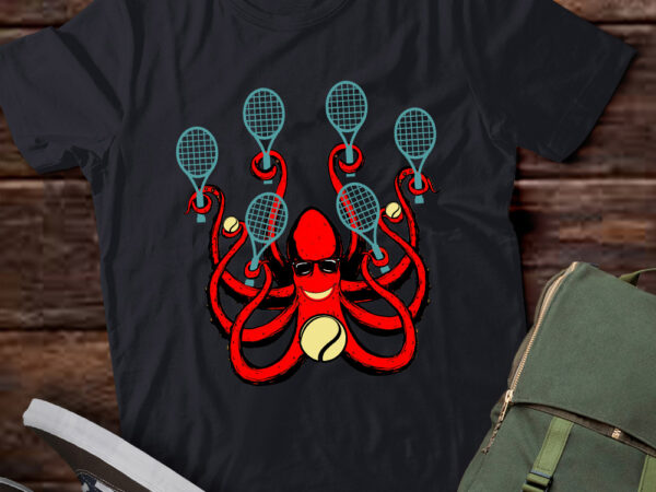 Tennis octopus cool art for men women sport t-shirt ltsp
