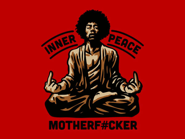 Inner peace t shirt design for sale