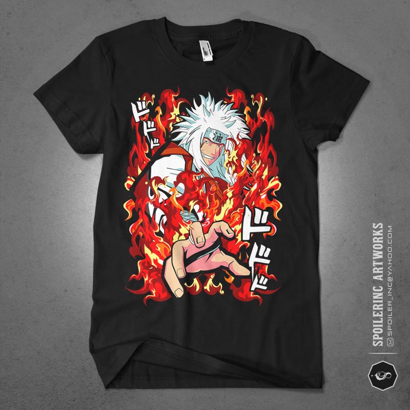 20 naruto artworks for tshirt design bundle illustration