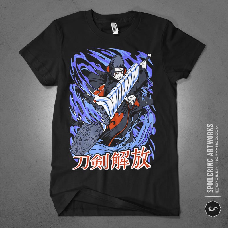 20 naruto artworks for tshirt design bundle illustration