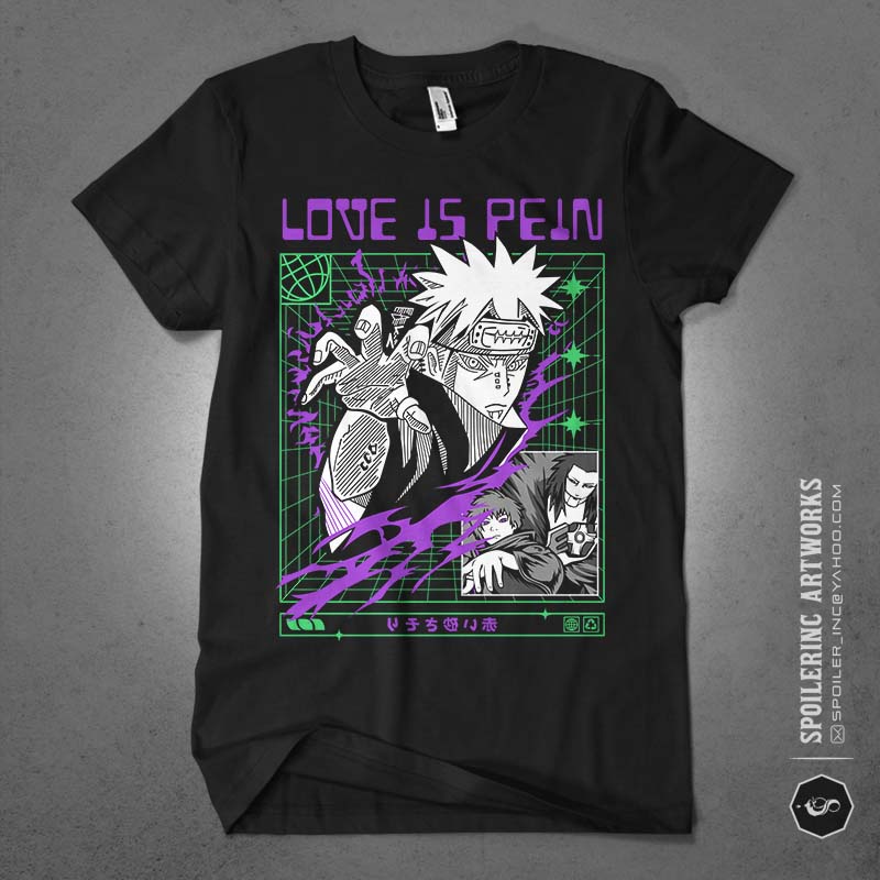 20 naruto artworks for tshirt design bundle illustration