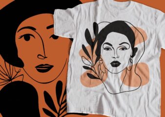 women abstract design bundle 2024 t-shirt design