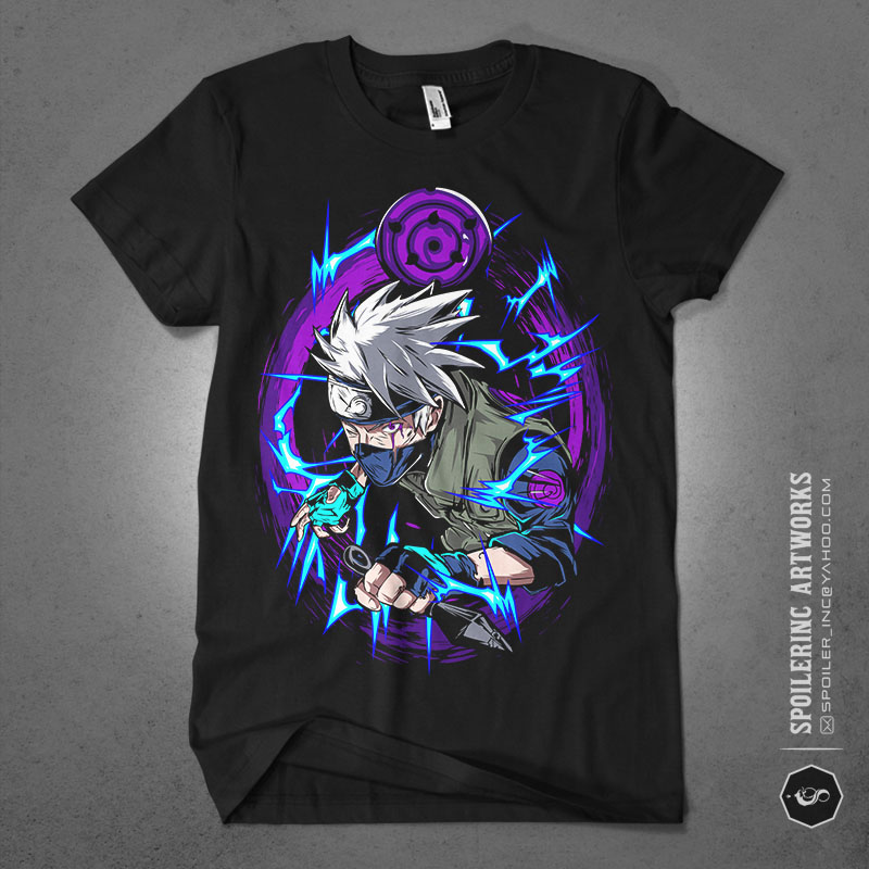 20 naruto artworks for tshirt design bundle illustration