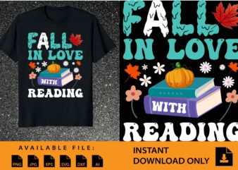 Fall In Love With Reading Book Autumn Pumpkins And Teachers