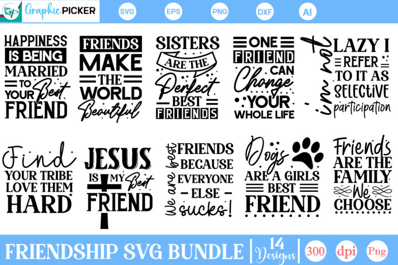 Friendship SVG Bundle, Friendship SVG Bundle