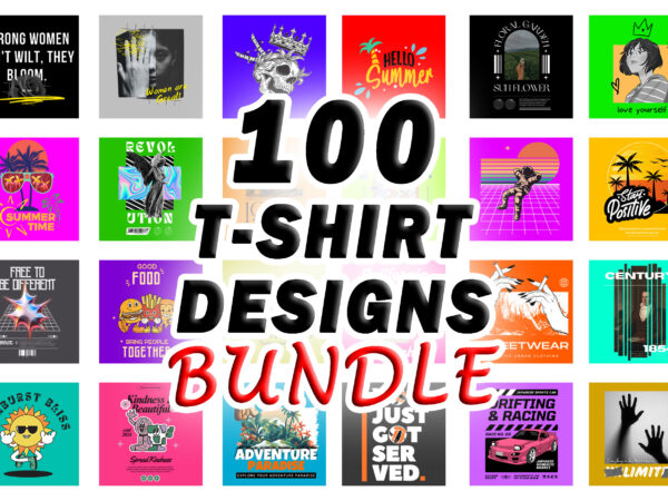 100 t-shirt designs bundle svg, png – part 4