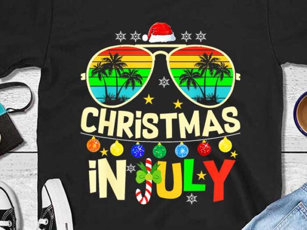 Christmas in july hat santa png t shirt vector file