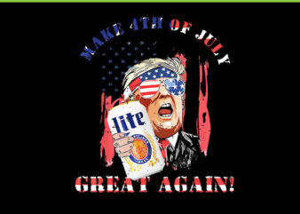 Make 4th Of July Great Again Trump PNG, Trump Lite PNG