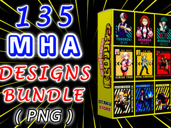 135 my hero academia designs bundle