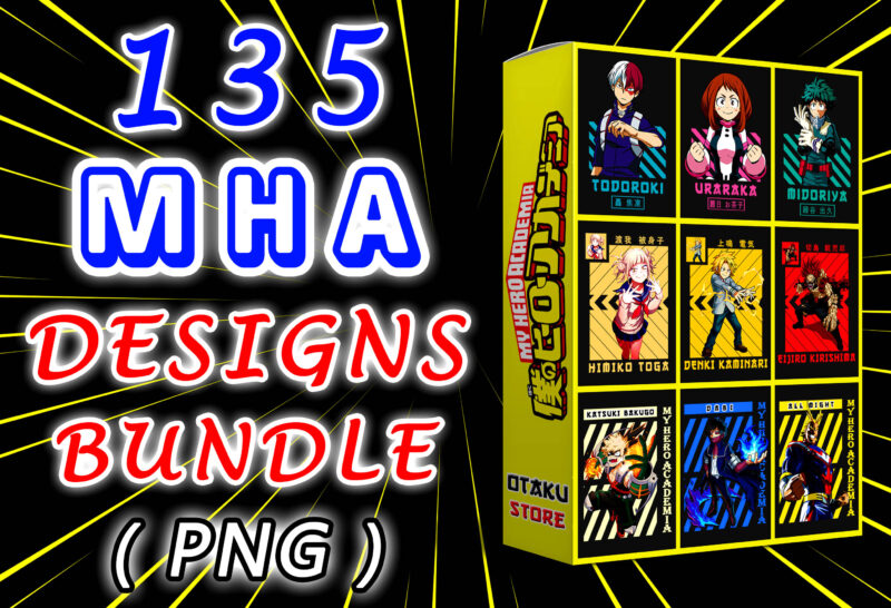 135 My Hero Academia Designs Bundle