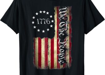 1776 We The People Patriotic American Constitution T-Shirt