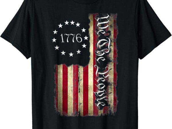 1776 we the people patriotic american constitution t-shirt