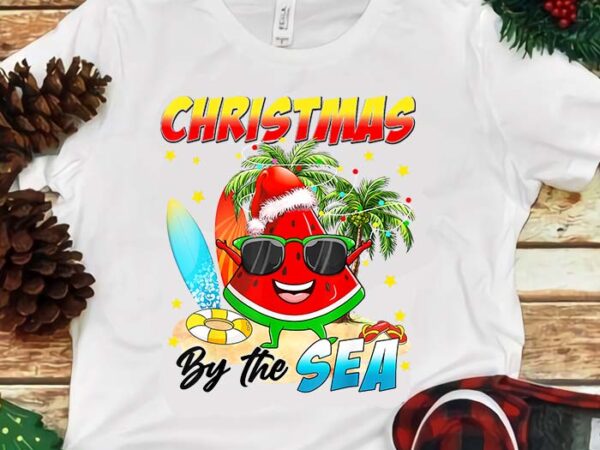 Watermelon santa hawaii christmas in july png t shirt design for sale