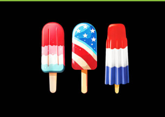 Popsicle US American 4Th Of July PNG, Popsicle Red White & Blue PNG