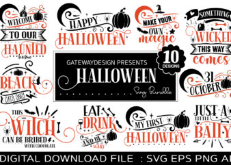 Halloween Svg Bundle / 10 designs