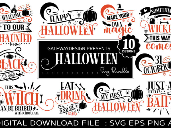 Halloween svg bundle / 10 designs