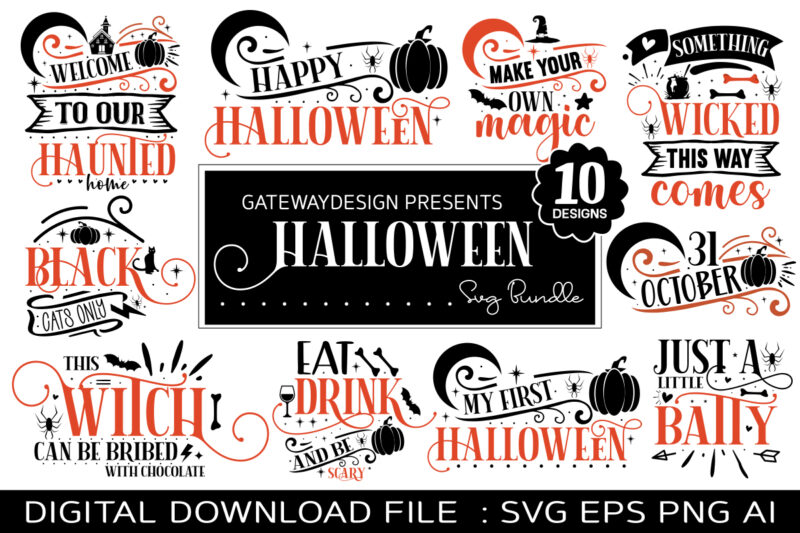 Halloween Svg Bundle / 10 designs