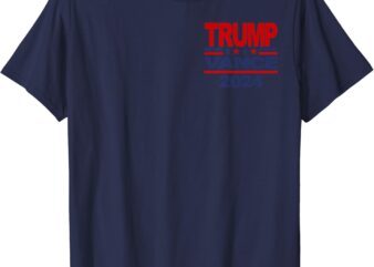 2024 Trump Vance Presidential Election Front And Back T-Shirt