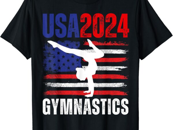 2024 usa american flag gymnastics tee gymnast 4th of july t-shirt