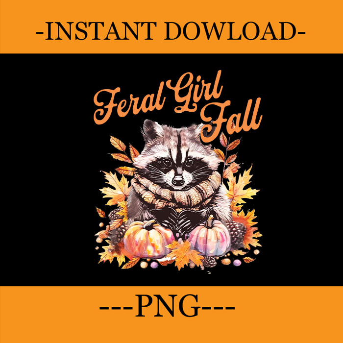 Feral Girl Fall Autumn Raccoon Witch PNG, Raccoon Witch PNG, Racoon Autumn PNG