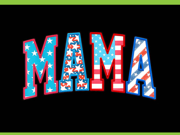 American mama png, all american mama png , family 4th of july png t shirt vector