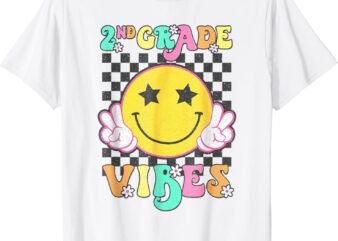 2nd Grade Vibes Smile Face Back to School T-Shirt