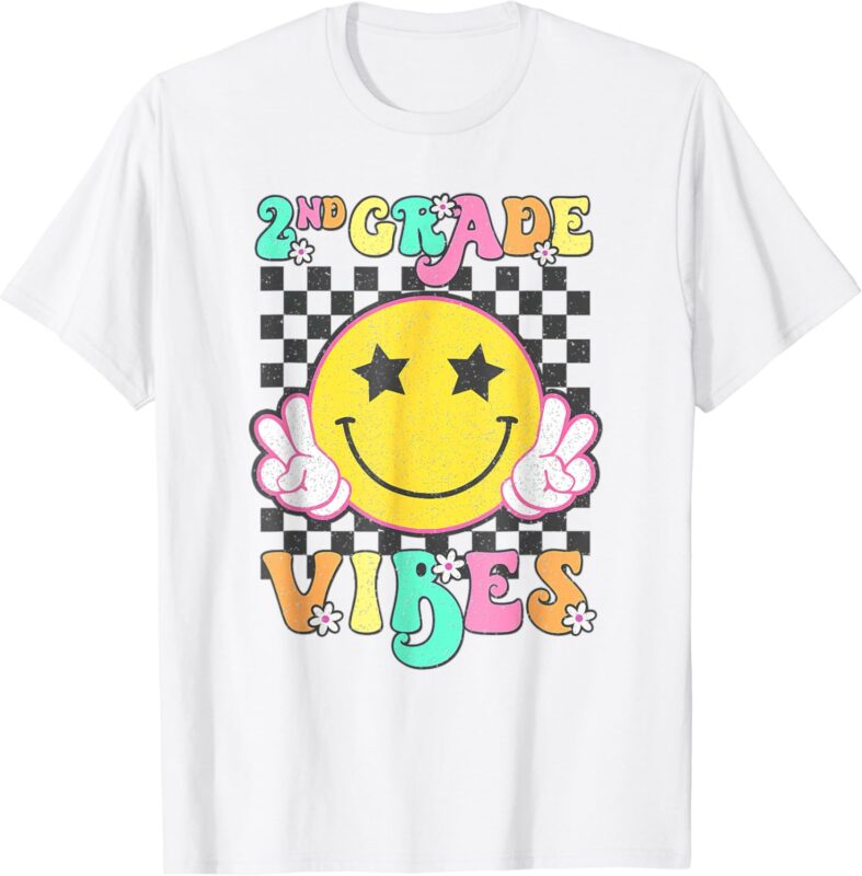 2nd Grade Vibes Smile Face Back to School T-Shirt