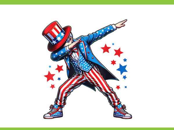 Cool dabbing 4th of july american flag usa png t shirt vector file