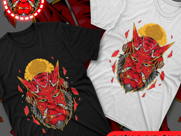 Devil mask tshirt design (ai/eps/psd/dxf/pdf/svg/webp/jpg/png)